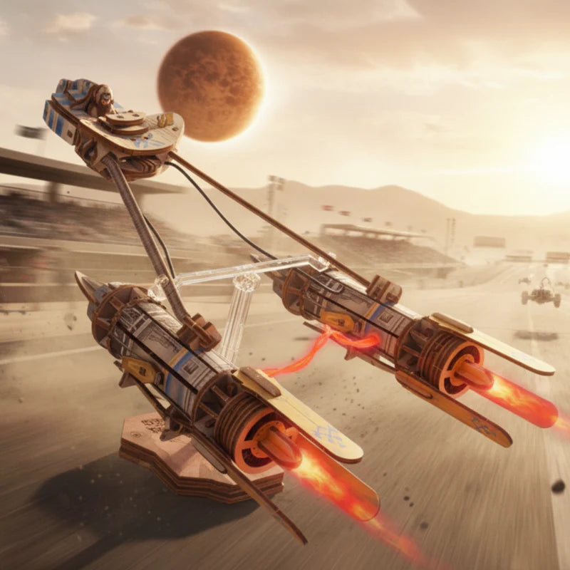 Podracer Holz 3D-Bausatz als Geschenkidee für Fans