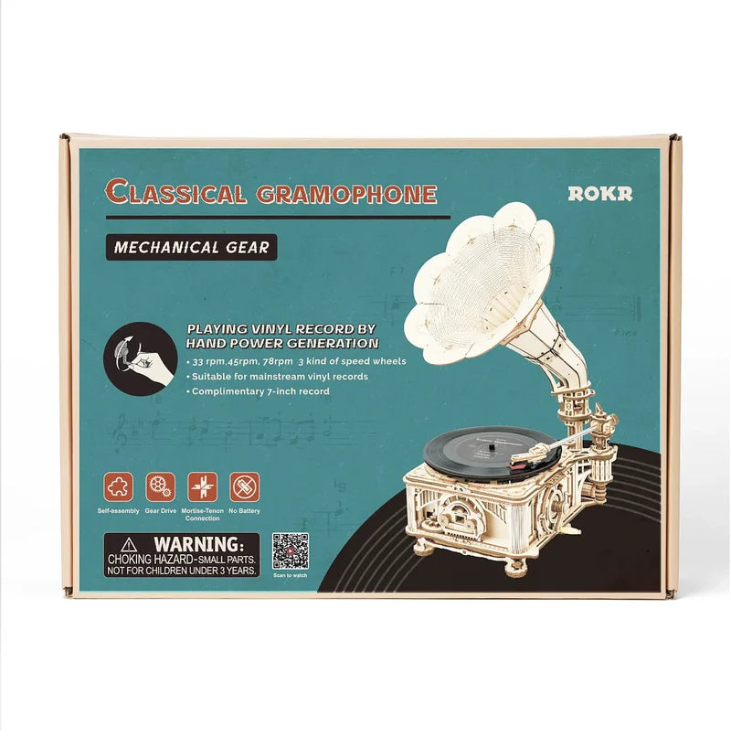 Holzpuzzle Retro Grammophon (Teile 424)