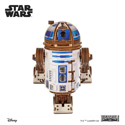 R2-D2 Holz 3D-Modell Seitenansicht